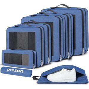 8 Set/6 Set/4 Set Compression Packing Cubes for Travel, Lightweight Vacation